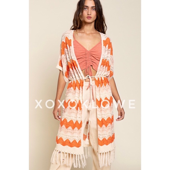 LAST ONE Peach Spaghetti Strap Summer Sun Dress - Picture 14 of 15